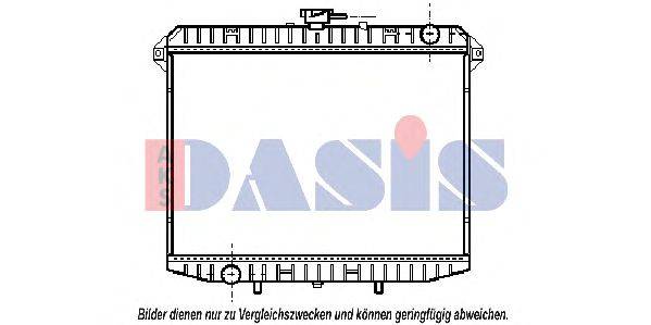 Радиатор, охлаждение двигателя AKS DASIS 27238