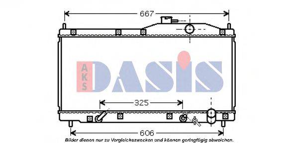 Радиатор, охлаждение двигателя AKS DASIS HD2193