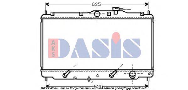 Радиатор, охлаждение двигателя AKS DASIS 100610N