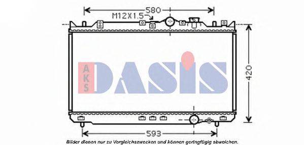 Радиатор, охлаждение двигателя AKS DASIS 110055N