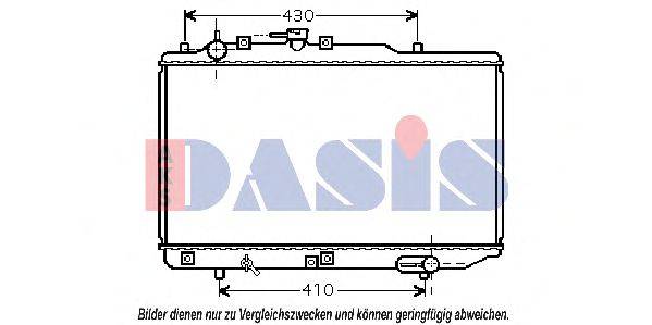 Радиатор, охлаждение двигателя AKS DASIS MZ2221