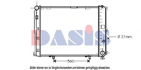 Радиатор, охлаждение двигателя AKS DASIS 120044N