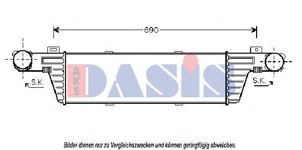 Интеркулер AKS DASIS 127150N