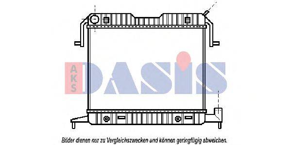 Радиатор, охлаждение двигателя AKS DASIS 150400N