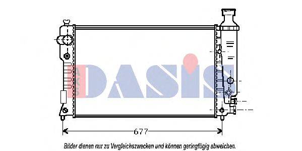 Радиатор, охлаждение двигателя AKS DASIS 161290N