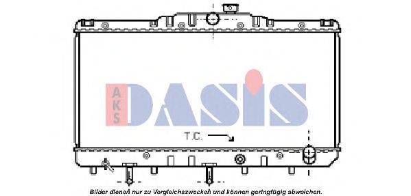 Радиатор, охлаждение двигателя AKS DASIS 210040N