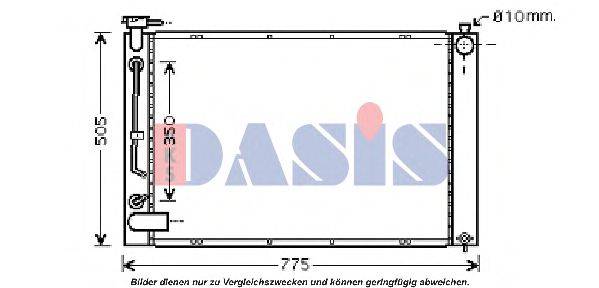 Радиатор, охлаждение двигателя AKS DASIS 210134N