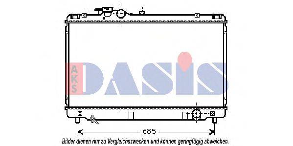 Радиатор, охлаждение двигателя AKS DASIS 210135N