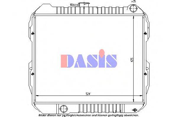 Радиатор, охлаждение двигателя AKS DASIS 210260N