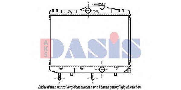 Радиатор, охлаждение двигателя AKS DASIS 29254