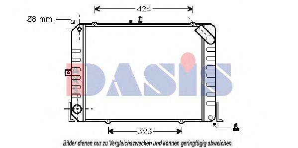 Радиатор, охлаждение двигателя AKS DASIS 29293