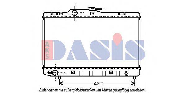 Радиатор, охлаждение двигателя AKS DASIS 213750N