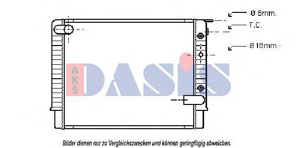 Радиатор, охлаждение двигателя AKS DASIS 3301901
