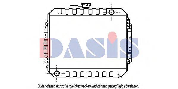 Радиатор, охлаждение двигателя AKS DASIS 230010N