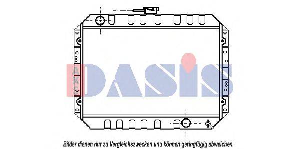 Радиатор, охлаждение двигателя AKS DASIS IS2009