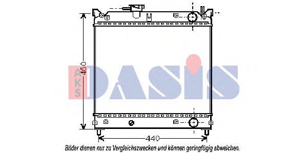 Радиатор, охлаждение двигателя AKS DASIS 320090N