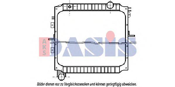 Радиатор, охлаждение двигателя AKS DASIS 400030N