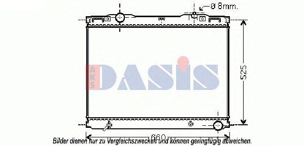 Радиатор, охлаждение двигателя AKS DASIS KA2133