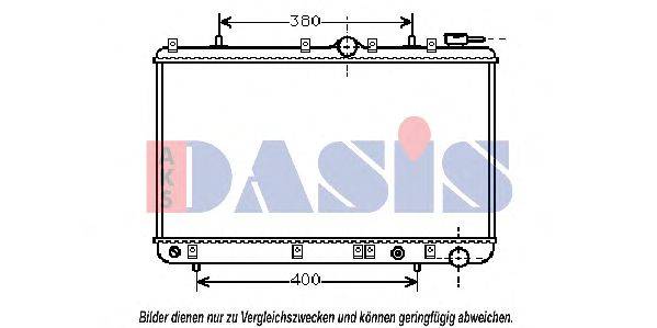 Радиатор, охлаждение двигателя AKS DASIS 560060N