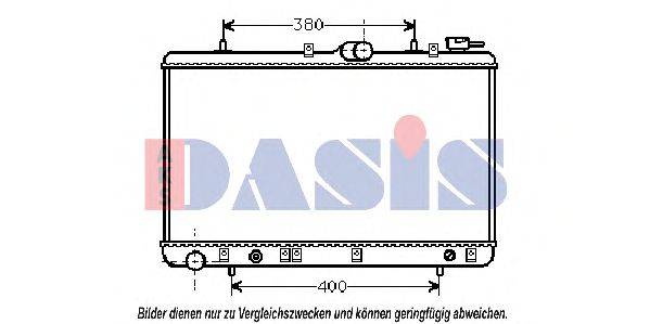 Радиатор, охлаждение двигателя AKS DASIS 560200N