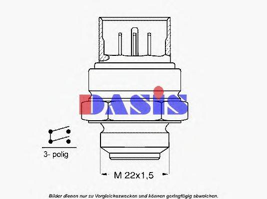 Термовыключатель, вентилятор радиатора AKS DASIS 1577