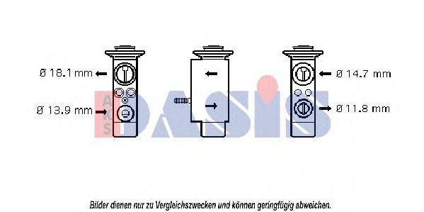 Расширительный клапан, кондиционер AKS DASIS 840109N