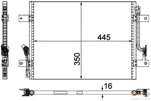 Конденсатор, кондиционер HELLA 8FC 351 309-311