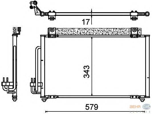 Конденсатор, кондиционер HELLA 8FC 351 310-751