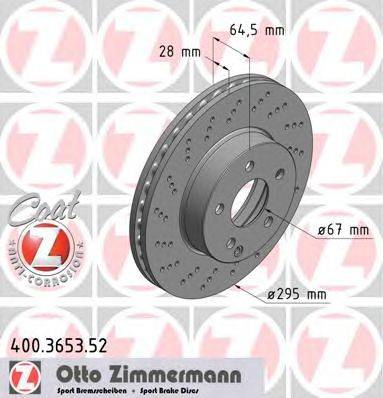Тормозной диск ZIMMERMANN 400365352