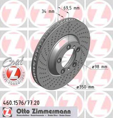 Тормозной диск ZIMMERMANN 460.1576.20