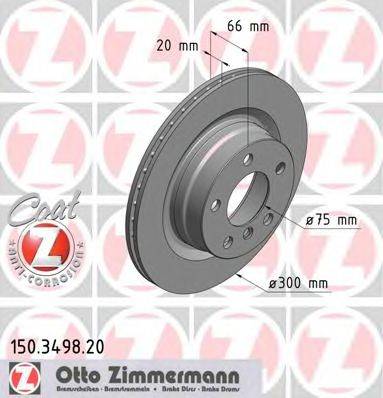 Тормозной диск ZIMMERMANN 150349820