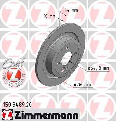Тормозной диск ZIMMERMANN 150348920
