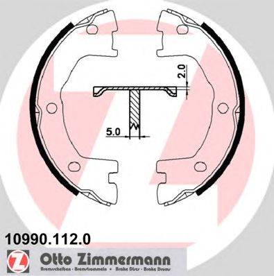 Комплект тормозных колодок, стояночная тормозная система ZIMMERMANN 109901120