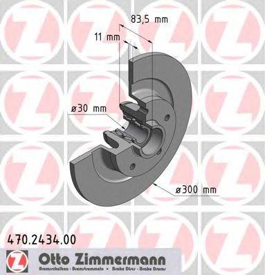 Тормозной диск ZIMMERMANN 470243400