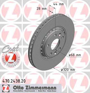 Тормозной диск ZIMMERMANN 470243820
