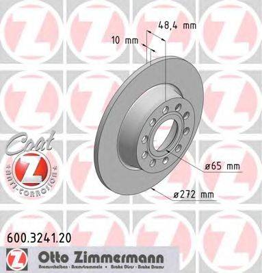 Тормозной диск ZIMMERMANN 600324120