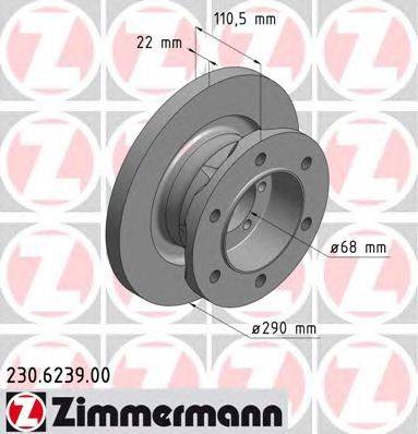 Тормозной диск ZIMMERMANN 230623900