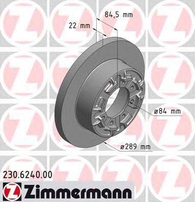 Тормозной диск ZIMMERMANN 230.6240.00