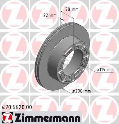 Тормозной диск ZIMMERMANN 470662000