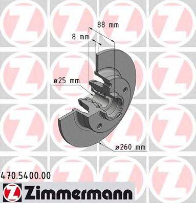 Тормозной диск ZIMMERMANN 470540000