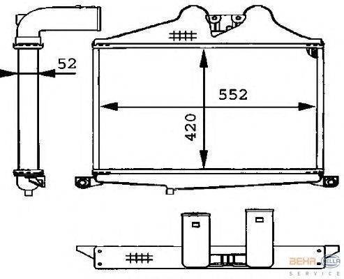 Интеркулер HELLA 8ML 376 723-731