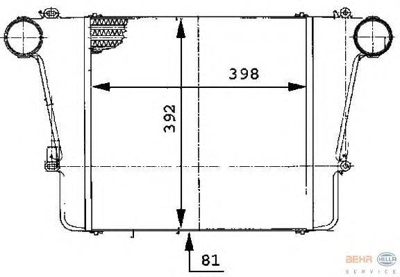 Интеркулер BEHR SERVICE 33040