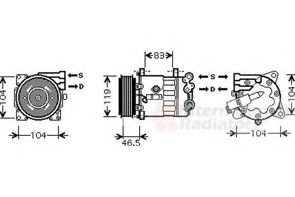 Компрессор, кондиционер SCHLIECKMANN 6040K325