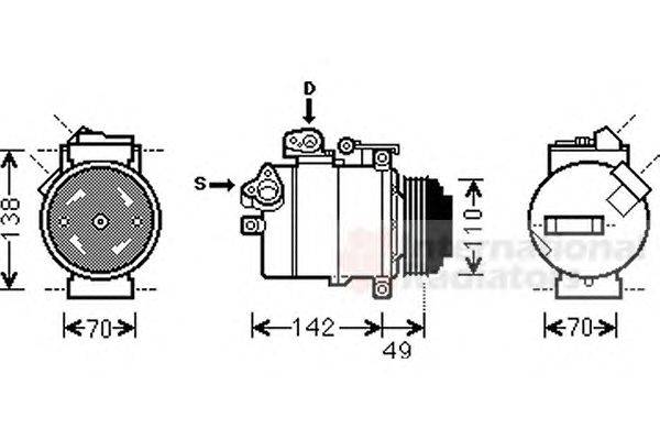 Компрессор, кондиционер SCHLIECKMANN 6006K389