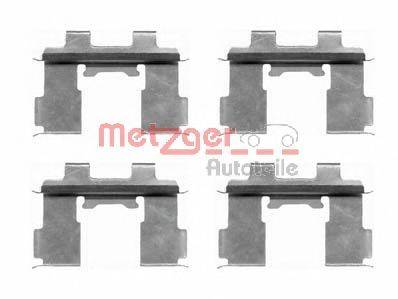Комплектующие, колодки дискового тормоза METZGER 109-1630