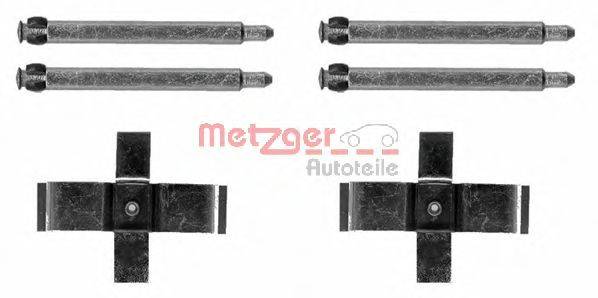 Комплектующие, колодки дискового тормоза METZGER 1091713