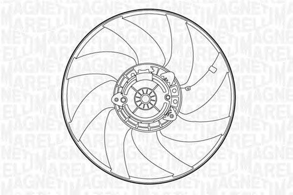 Вентилятор, охлаждение двигателя MAGNETI MARELLI 069422422010