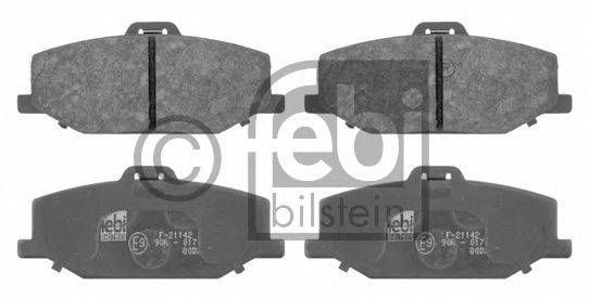 Комплект тормозных колодок, дисковый тормоз FEBI BILSTEIN 16655
