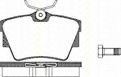 Комплект тормозных колодок, дисковый тормоз TRISCAN 811010530