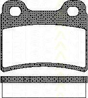 Комплект тормозных колодок, дисковый тормоз TRISCAN 21832